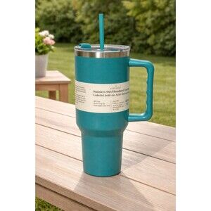 Ashland 40oz Stainless Steel Insulated Tumbler Straw Lid Travel Mug Double Wall